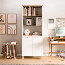 Hanah Home Nord - ND13-SW Blanco y Roble